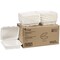 Pactiv Corp. 9 in. x 9 in. x 3 in. Sugarcane EarthChoice PFAS Free Compostable Hinged Lid Container - White (150/Carton)